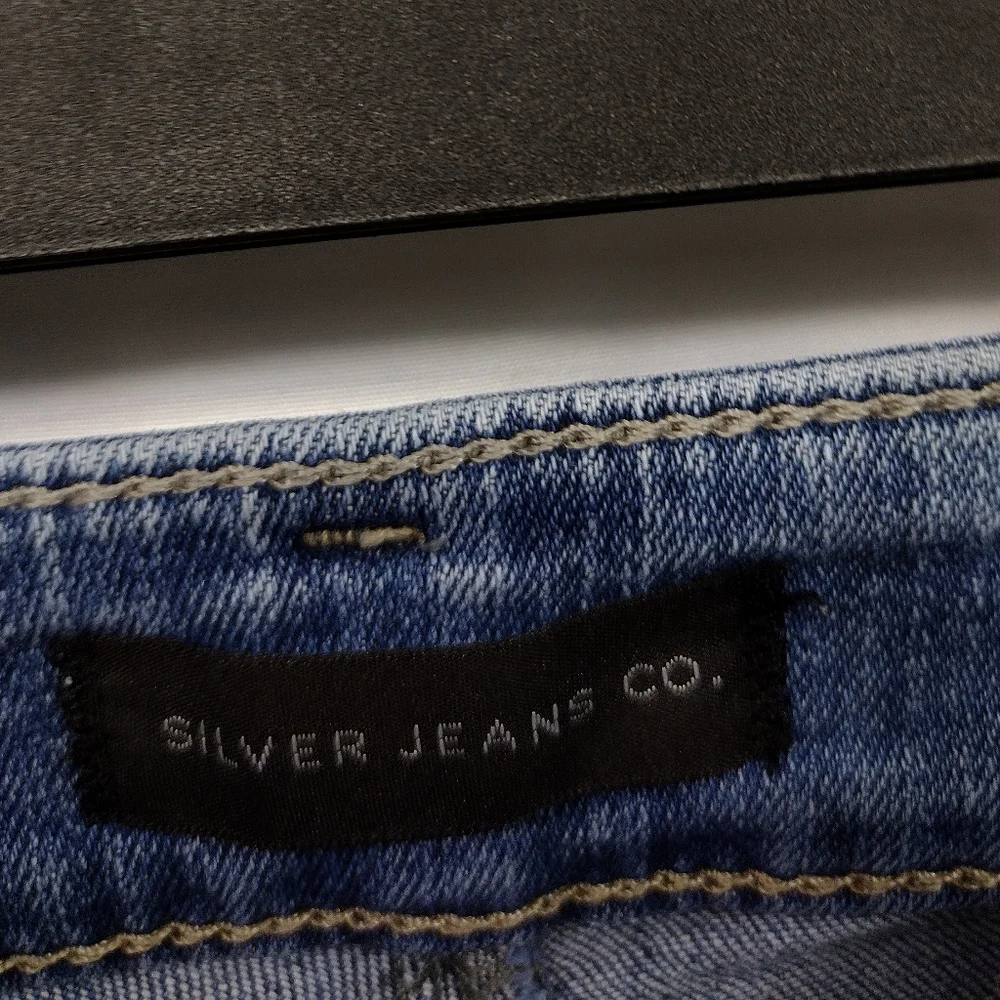 Silver Jeans Distressed Boyfriend Jeans Women's 26 Blue Boho Retro 90s Y2K Baggy - Picture 8 of 9